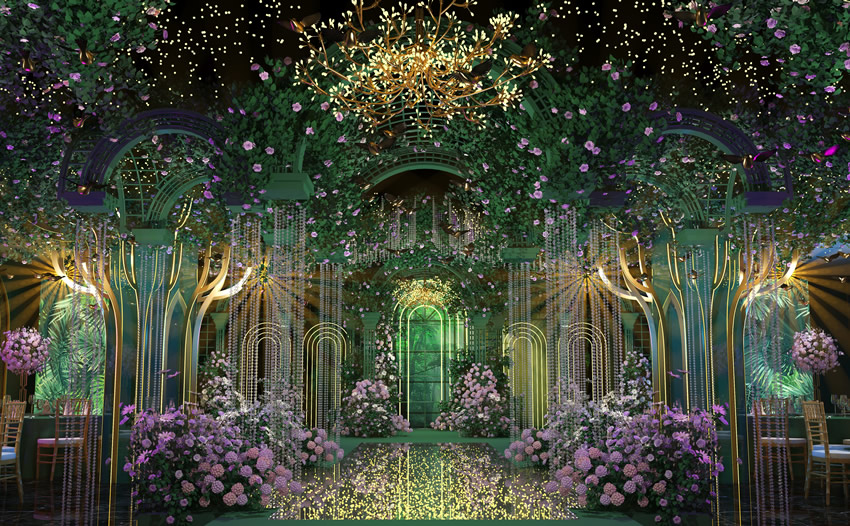 郾城奇妙森林婚礼堂效果展示