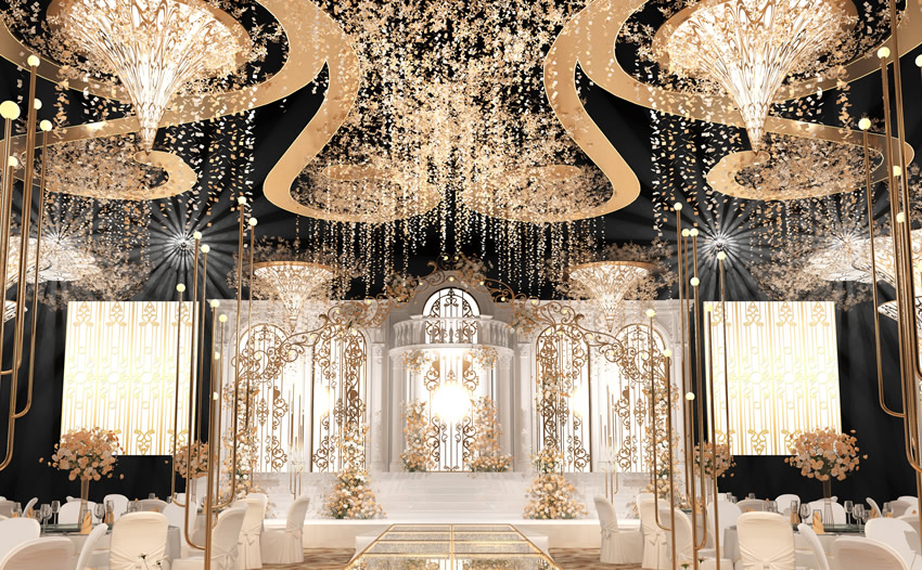 郾城花木兰喜事汇金色大厅效果展示